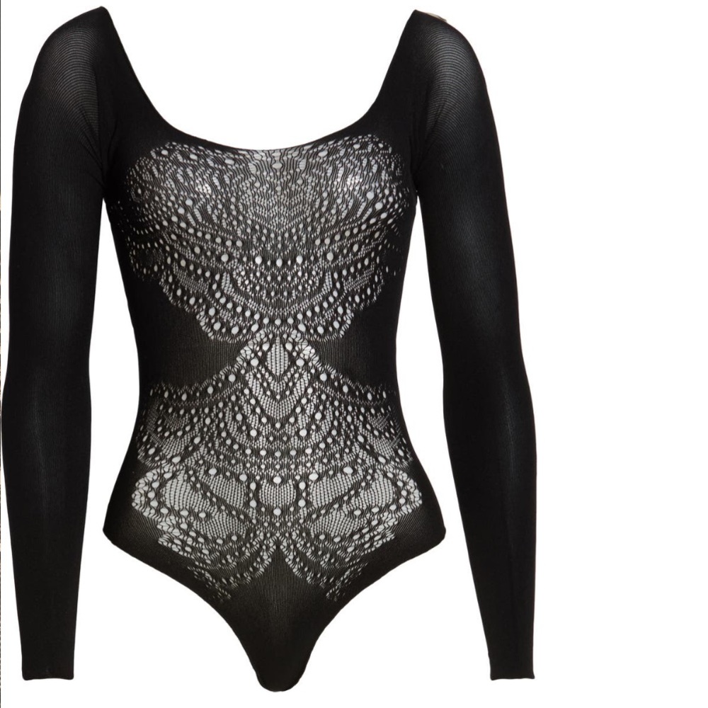 Lace thong bodysuit